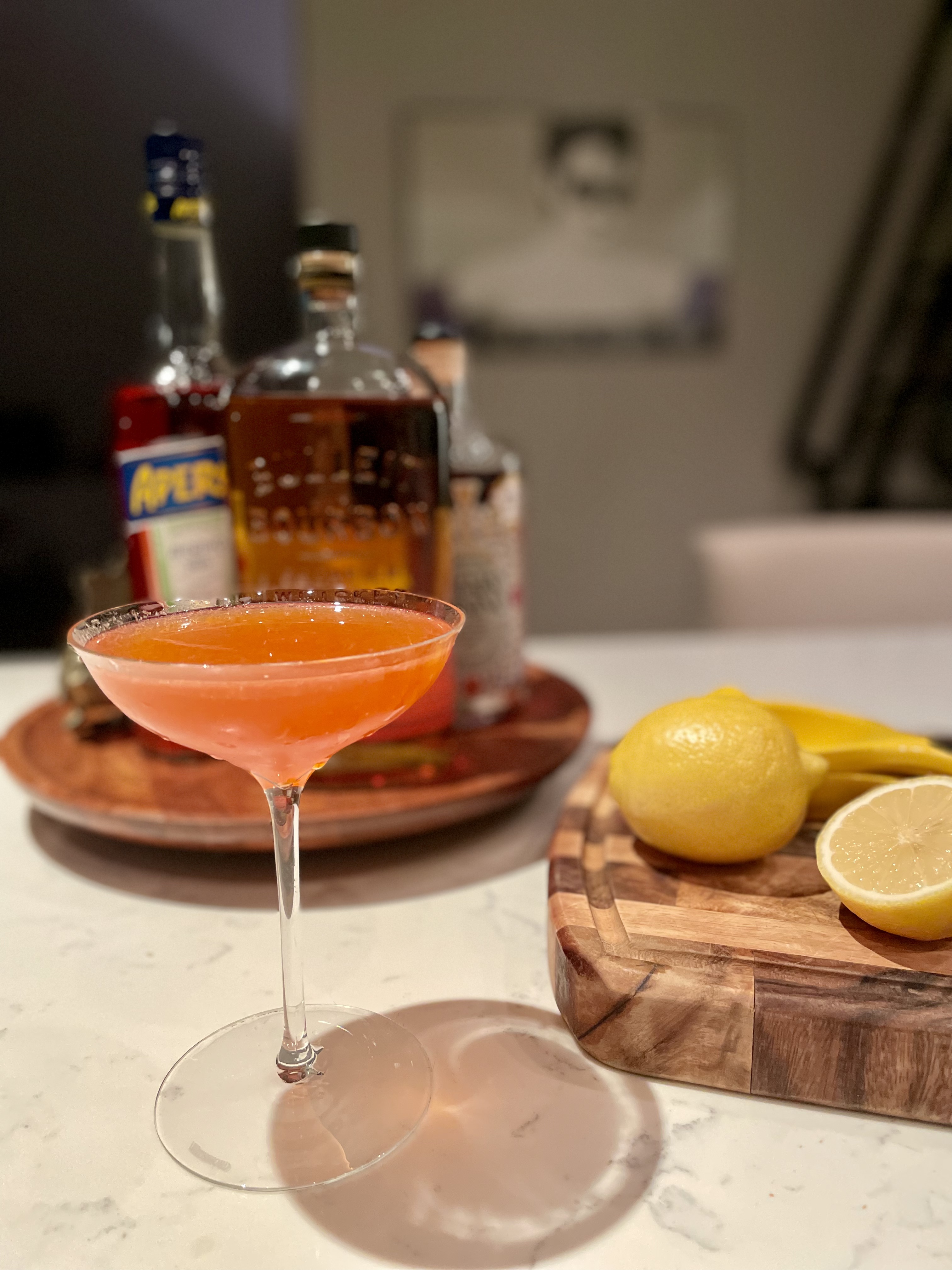 Raise a Glass: Paper Plane in Waterford Coupe